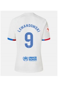 Barcelona Robert Lewandowski #9 Fotballdrakt Borte Klær 2023-24 Korte ermer